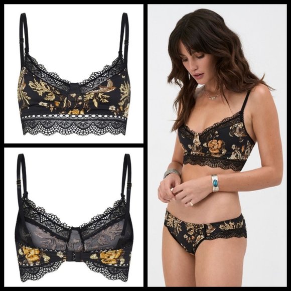 Spell Other - SPELL & THE GYPSY Rosa Lace Bralette ~ Coal Black